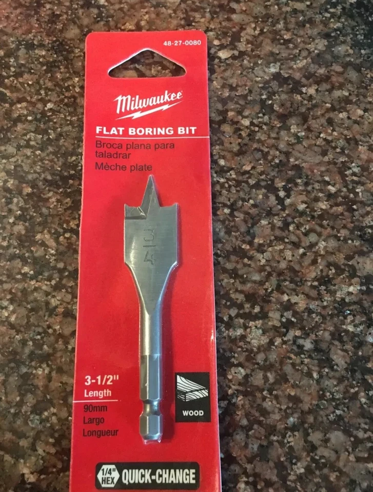 48270080 48-27-0080 3/4" Milwaukee broca de pala de perforación plana Foto 1 de 1