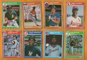 1985 Fleer Baseball complete 132 card Update set Henderson Carter Sutter Sutton