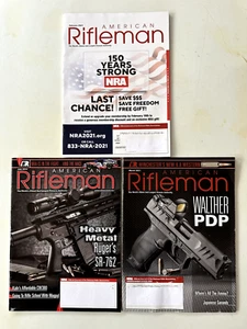 Lot of 3: American Rifleman Magazine: July 2014; Feb, Mar 2021 ~ Free Shipping! - Picture 1 of 5
