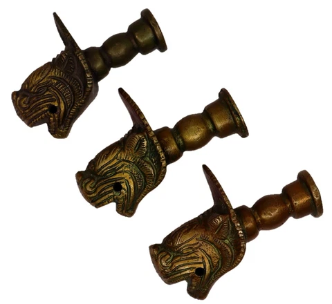 Lion Door Handle Antique Style Handmade Brass Drawer Wardrobe Pull Knobs BA979 Cover