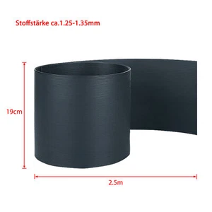 10er Hart-PVC Sichtschutz Streifen Doppelstabmatten Zaunblende Zaun Folie Rolle - Bild 1 von 16