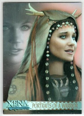 XENA 2004 ART & IMAGES PORTRAITS OF A WARRIOR PP1 INSERT TRADING CARD - Image 1 of 2