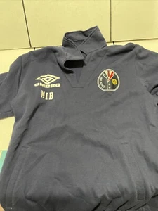 Umbro Men's Long Sleeve Drill Sweatshirt Color Navy Bleu  Courage Size M - Picture 1 of 10