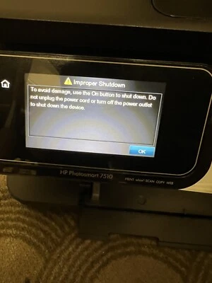 HP PHOTOSMART 7510 Print eFax Scan Copy Web - Good Condition - Image 1 of 4