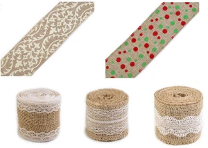 Juteband 2 m  (1,73 €/m) Juteborte Borte Band Dekoband wahlweise - Bild 1 von 6