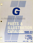 Chevrolet GMC G Van Parts Book 1991 1990 1989 1988 1987 1986 1985 Catalog