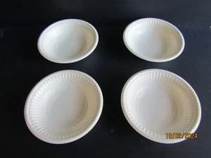 4-CEREAL BOWLS -WEDGWOOD-IVORY BARLLASTON-ETRURIA-EDMA-5.1/2"D - Picture 1 of 3