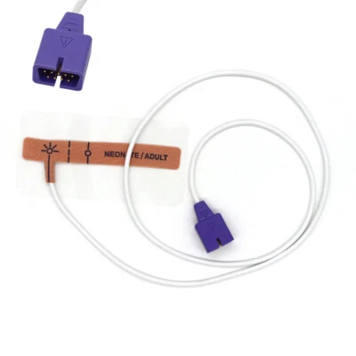 50pcs Disposable Oximax Spo2 Sensor Compatible For Nellcor Neonate/Adult 9 Pin - Image 1 of 4
