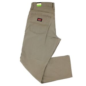 Wrangler Men's Pants, Regular Fit, Straight Leg Rip-Stop Twill, 2-Tech Pockets