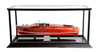 Table Top Display Case For Speed Boat Models Comes With Plexiglass Panels - Image 1 of 4