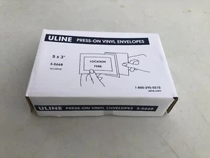 NEW uline 5X3” Press On vinyl envelopes 50 count. ULINE #S-5668 - Picture 1 of 3