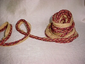 7-1/4Y KRAVET LEE JOFA CD2808 ROSEWOOD SAGE EARTHY PURPLE CORD UPHOLSTERY TRIM - Picture 1 of 3