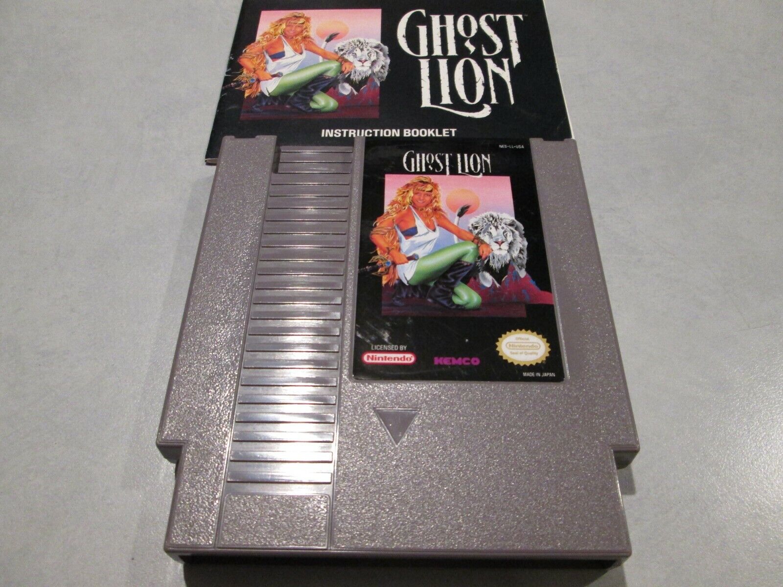 Ghost Lion Nintendo Entertainment System NES w/ Instructions Kemco RPG