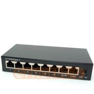 DSLRKIT 250M 8 Ports 6 PoE Switch Injector Power Over Ethernet NO Power Adapter - Picture 1 of 5