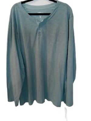 Charles River Apparel Mens Freetown Henley Bay Colored Shirt, Size 3XL - Image 1 of 4