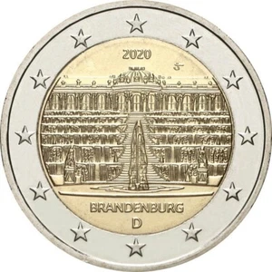 Germany - 2 Euro Commemorative 2020 State of Brandenburgo UNC FREE SHIPPING - Picture 1 of 3