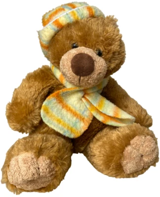 Althans Club Teddy Bär Kuscheltier mit Mütze und Schal Plüsch Bärchen Stofftier - Bild 1 von 4