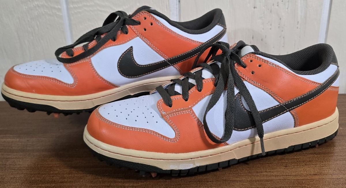 人気！NIKE golf ダンク オレンジ 27.5㎝ Yahoo!オークション -「ナイキ ゴルフシューズ ダンク」の落札