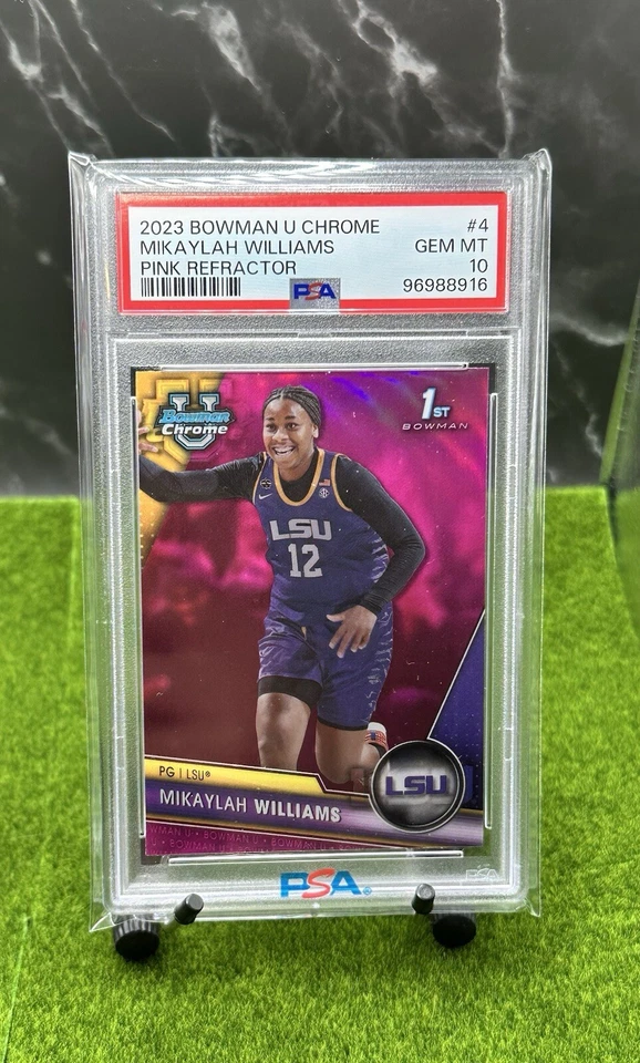 2023 Bowman U Chrome MIKAYLAH WILLIAMS #4 1st Pink Refractor 💎PSA 10💎 LSU - Image 1 of 3