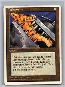Magic MTG GERMAN 4th Edition Black Vise (Foreign White Border) MTG TCG CCG FWB - Picture 1 of 2