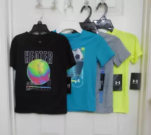 NWT 4 Under Armour Sport Shirts sz 4 - Picture 1 of 3