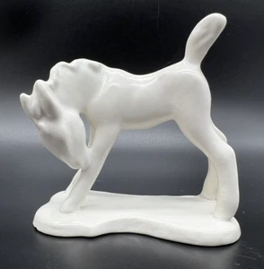 Vintage Erphila weißes Porzellan Pferd Fohlen Figur hergestellt in der Tschechoslowakei 3,5 Zoll - Bild 1 von 7