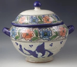URIARTE TALAVERA PUEBLA MEXIKO SUPPENTERRINE VOLKSKUNST VÖGEL VINTAGE - Bild 1 von 10