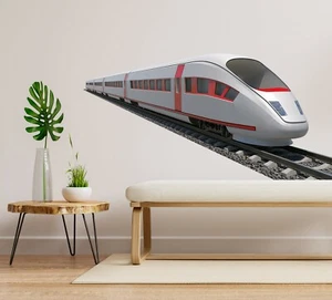 3D Maglev Train G218 Car Wallpaper Mural Poster Transport Wall Stickers Honey - Imagen 1 de 5