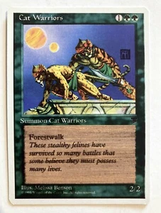 Cat Warriors Chronicles NM (misprint ink smudging) Magic the Gathering MTG - Picture 1 of 2