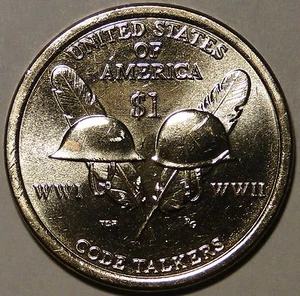 BU United States 2016 Sacagawea Native Code Talkers dollar $1 coin P or D - Picture 1 of 2