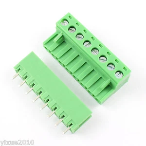 50Pcs 5.08mm Pitch 8 Pin Straight Screw Terminal Block Pluggable Plug Connector - Imagen 1 de 6