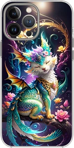 Mystic Dragon Kitten Hybrid Pet Hero Case Cover Silicone / Shockproof / MagSafe - Picture 1 of 11