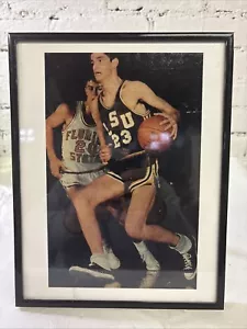 Pistola Pete Maravich Enmarcada Brillante Imagen LSU TIGRES RARA - Imagen 1 de 4