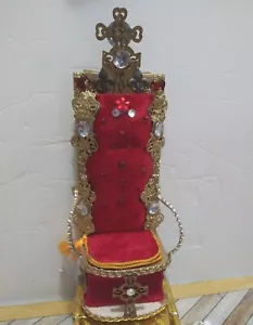 1/6 Mideval Throne Chair Ooak For Hot Toys Phicen Sideshow 12" - Picture 1 of 8