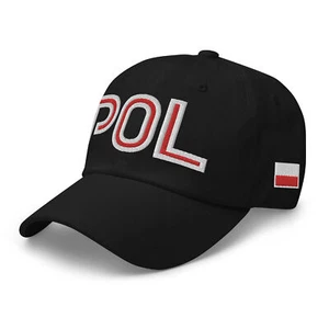 Poland National Flag Retro POL Soccer Baseball Cap Dad Hat - Picture 1 of 13