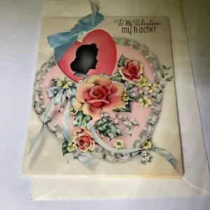 Biglietto di San Valentino vintage, al mio San Valentino, al mio insegnante - Foto 1 di 8