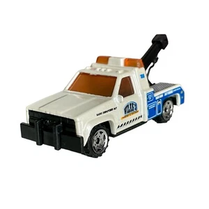 Matchbox 1987 GMC Wrecker White Tow Truck 1:72 Mattel Diecast Car Wilak’s Towing - Picture 1 of 5