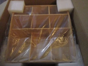 Gedankenleser Bambus Kaffee Gewürz Zubehör Caddy Organizer 9 Fächer - Bild 1 von 3