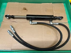 Ag Smart 3pt Cat 1 Hydraulic Toplink w/ Hoses & Couplers for Compact Tractors - Picture 1 of 7