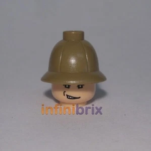 Lego Rene Belloq Head + Hat from set 7623 Indiana Jones for Minifigure NEW - Picture 1 of 1
