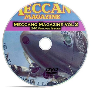 Meccano Magazine Vol 2, 240 Classic Issues, Boy Hobby Toy History Mag DVD CD - Foto 1 di 1
