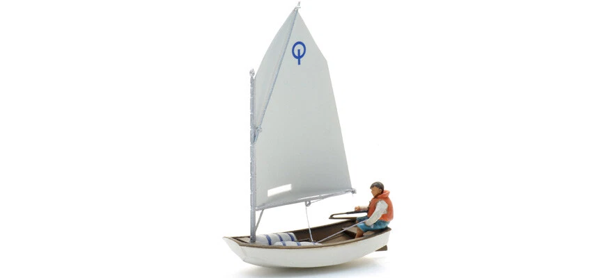 Artitec 387.579 - 1/87/H0 Sailing Boat Optimist + Figurine - New - Image 1 of 1