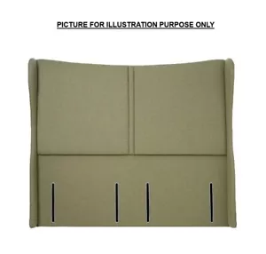 Hypnos TALL WIDE WINGED ALICE HEADBOARD FOR SUPERKING BASE IN WILLOW RRP £2085 - Picture 1 of 4