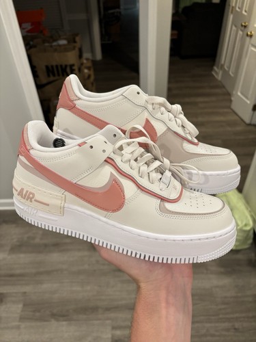 Nike Air Force 1 Shadow White Phantom Pink da donna taglia 9 NUOVISSIME DZ1847 001