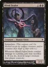 Magic MTG Tradingcard New Phyrexia 2011 Blind Zealot 52/175