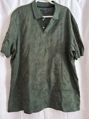 Banana Republic Men's Green Camo Luxury Touch Polo Shirt, Size XXLT - Image 1 of 4