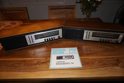 DDR Radio Radeberg 74, 2 Stück, mit Bedienungsanleitung, VEB Robotron - Bild 1 von 4