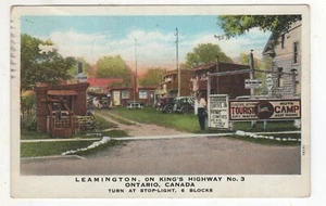 Vintage Post Card - Leamington on Kings Highway No. 3 Ontario Canada - Picture 1 of 2