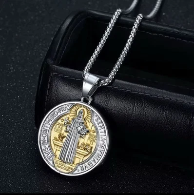 St. Benedict Medal Necklace  (Blessed by Priest) - Image 1 of 4
