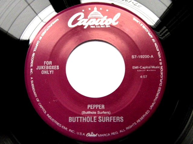 BUTTHOLE SURFERS - PEPPER  - JUKEBOX ONLY  - NM 45 RPM RECORD - Image 1 of 4